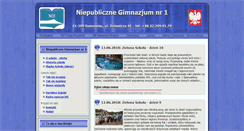 Desktop Screenshot of gimnazjum.psp5.pl